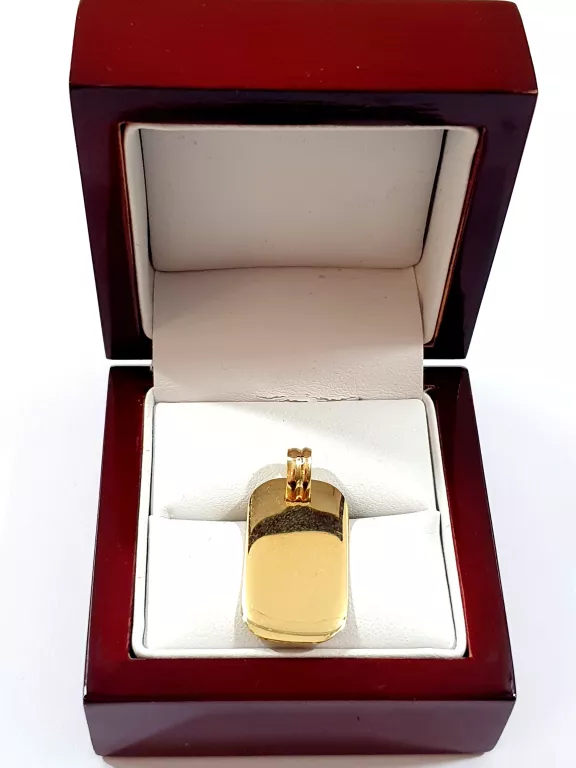 ZŁOTA ZAWIESZKA BLASZKA DO GRAWERU 1,84G P585