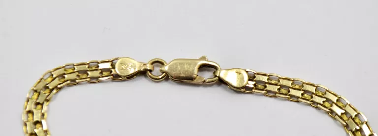 ZŁOTA BRANSOLETKA [585; 4,20 G; 18 CM] BISMARK