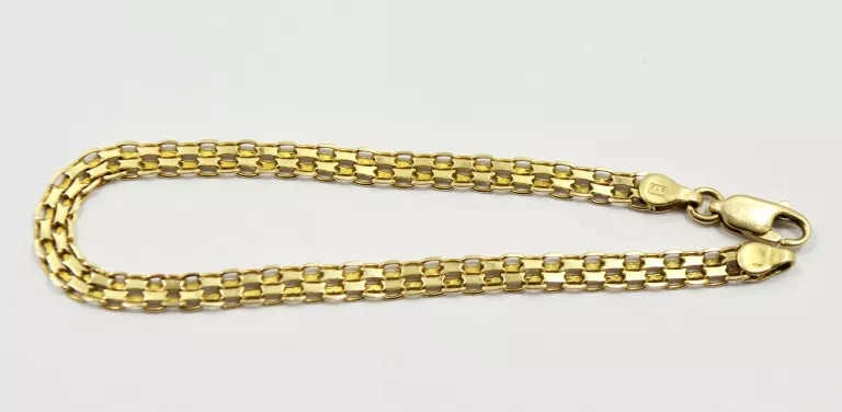 ZŁOTA BRANSOLETKA [585; 4,20 G; 18 CM] BISMARK