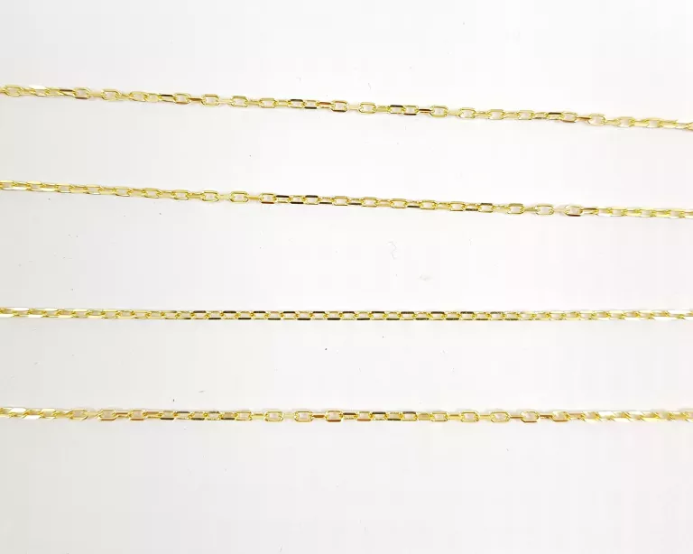 DELIKATNY ZŁOTY ŁAŃCUSZEK  ANKIER 1,74G 585 50 CM