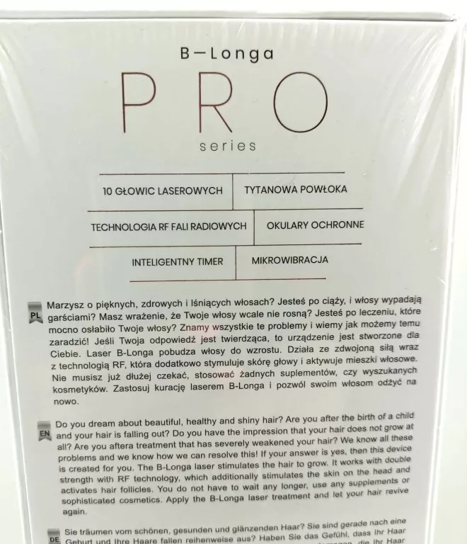 LASER NA POROST WŁOSÓW BEAUTIFLY B-LONGA