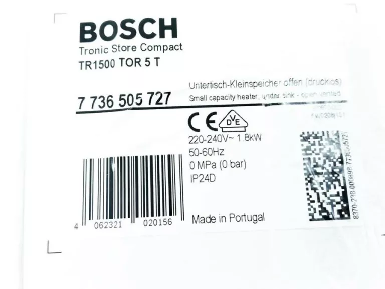PODGRZEWACZ WODY BOSCH TRONIC TR1500 USZKODZONY