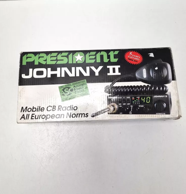 CB RADIO PRESIDENT JOHNNY 2 KOMPLET