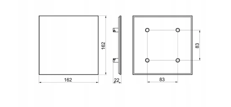 front-do-kratki-i-korpusu-kwadratowy-100-mm-srednica-otworu-mm-100