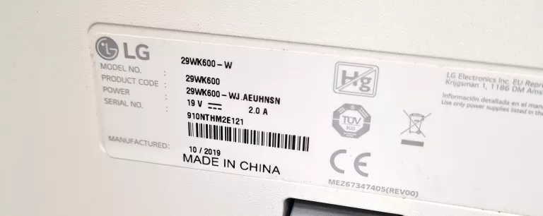 MONITOR LG 29WK600-W!POLECAM