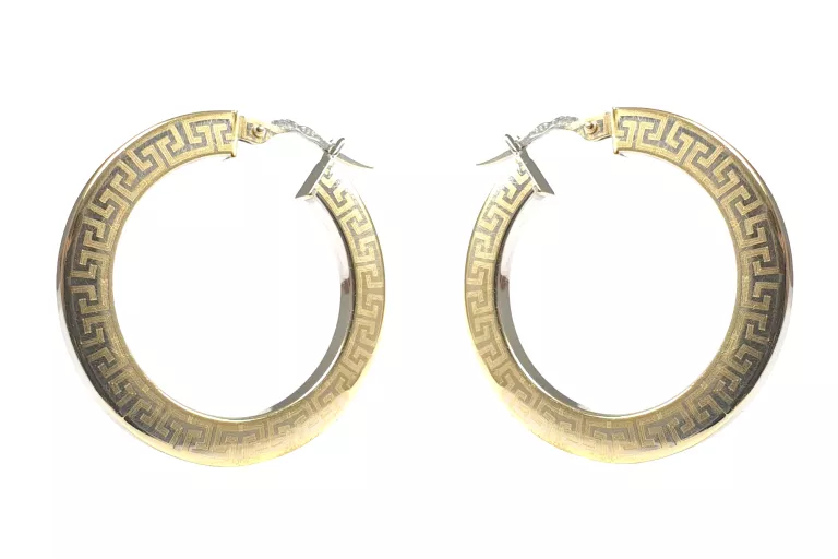 kolczyki-kola-grecki-motyw-biale-zolte-zloto-585-zelazna-67-warszawa