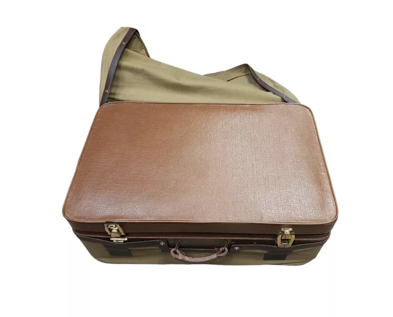 stara-skorzana-walizka-prl-z-futeralem-stan-uszkodzony