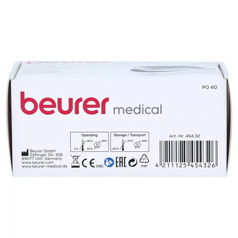 BEURER PO 40 PULSOKSYMETR SPO2 PERFUZJA PULS