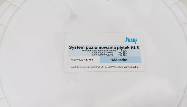 SYSTEM POZIOMOWANIA PLYTEK KLS KNAUF