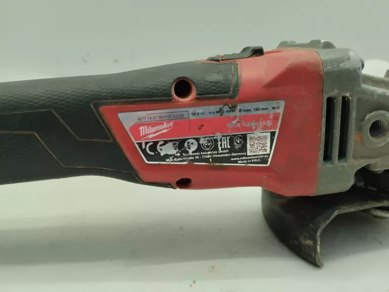 SZLIFIERKA KĄTOWA AKU MILWAUKEE M18 CAG125X