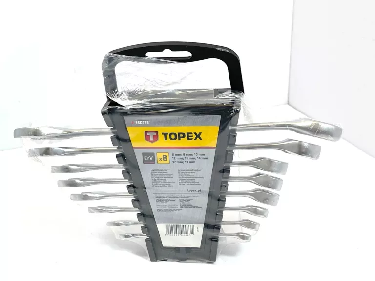 KLUCZE PŁASKIE TOPEX 8X