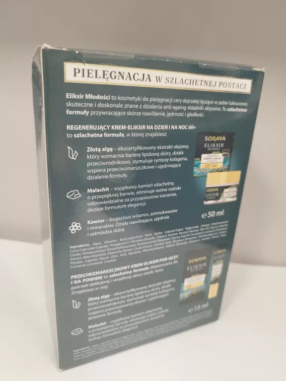 SORAYA ELIKSIR MŁODOŚCI ZESTAW KREM 60+D/N+ K/OCZY