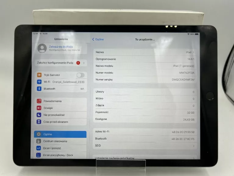 TABLET IPAD 7TH GEN 32 GB ŁADNY !