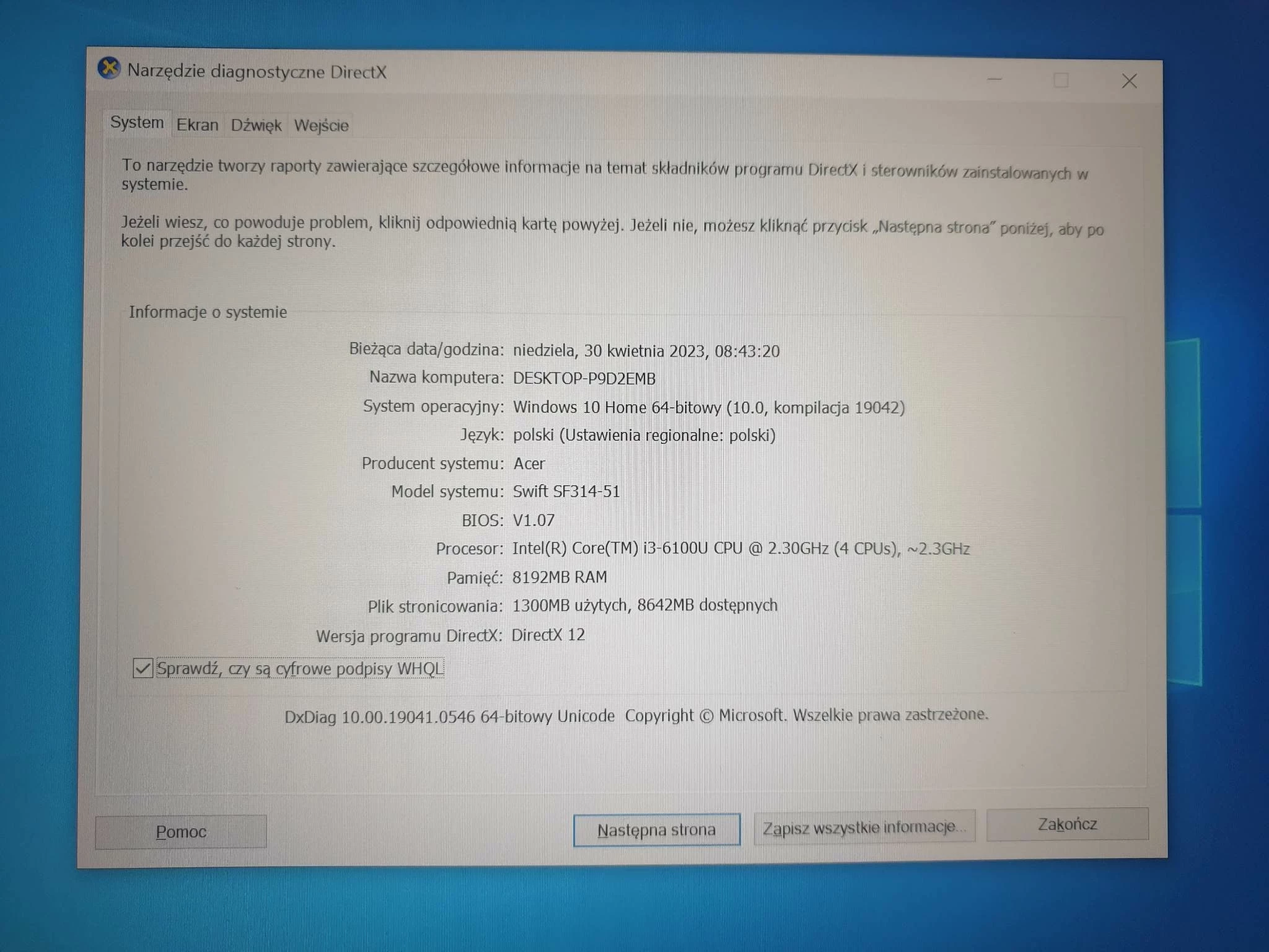 laptop-acer-swift-3-8256gb-wh10-ici3-sf314-51-seria-procesora-inny-procesor