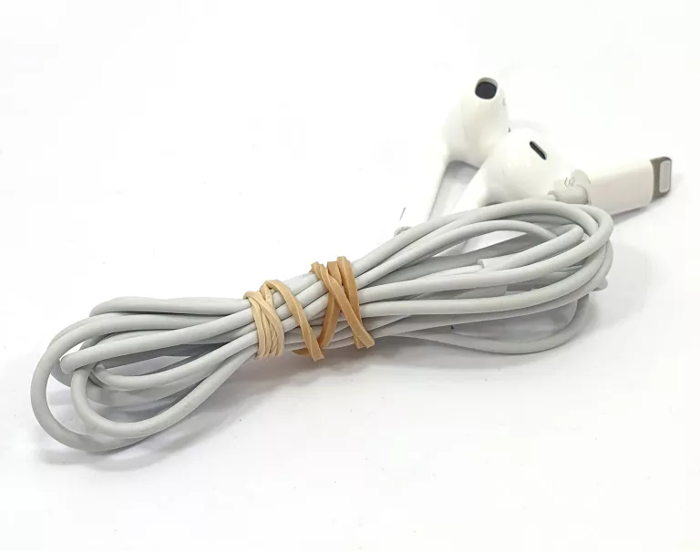 APPLE EARPODS ZE ZŁĄCZEM LIGHTNING - USZKODZONE - NIE DZIAŁAJĄ