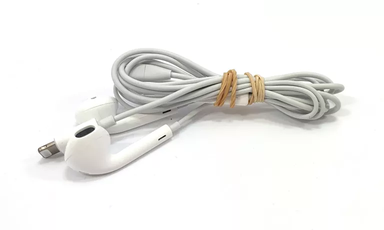 APPLE EARPODS ZE ZŁĄCZEM LIGHTNING - USZKODZONE - NIE DZIAŁAJĄ