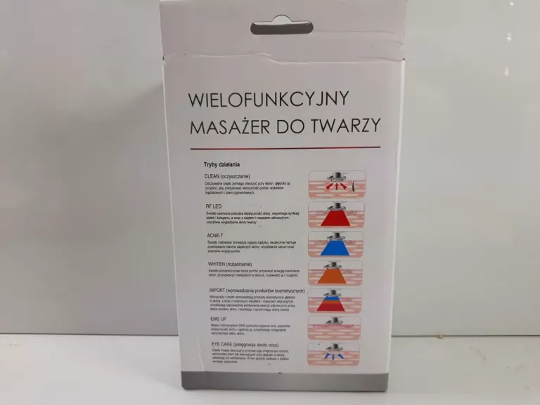 WIELOFUNKCYJNY MASAŻER DO PIELĘGNACJI SKÓRY TWARZ