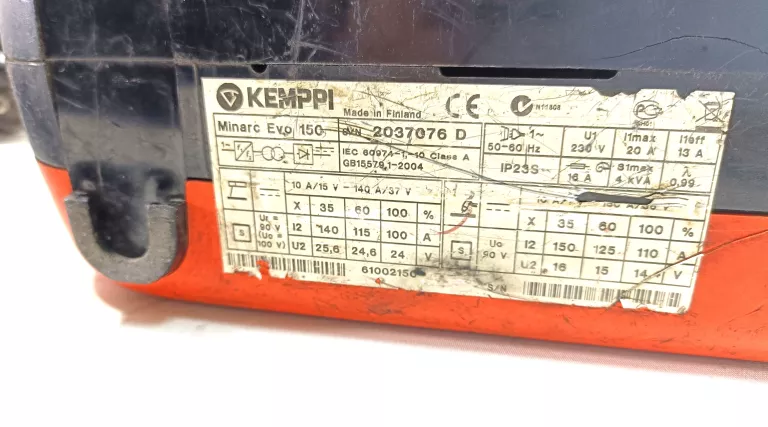 SPAWARKA INVERTOR KEMPI MINARC EVO150 230V KPL