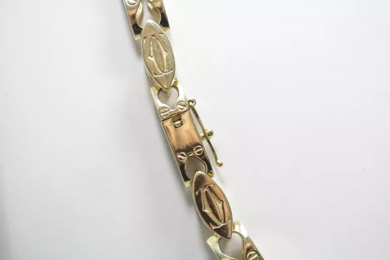 ZŁOTY ŁANCUSZEK SPLOT CARTIER  585  194,28G  64CM