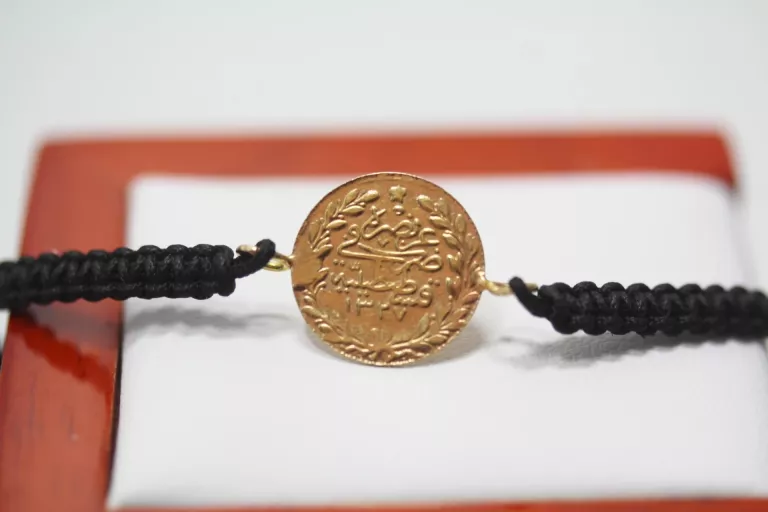 ZŁOTA BRANSOLETKA DINAR PR.585 R.19 1G