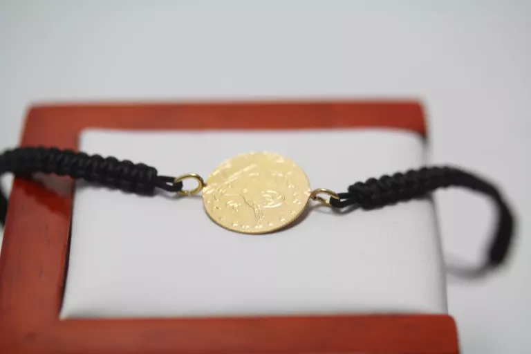 ZŁOTA BRANSOLETKA DINAR PR.585 R.19 1G