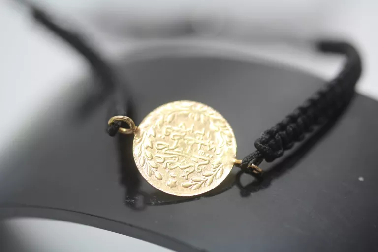 ZŁOTA BRANSOLETKA DINAR PR.585 R.19 1G