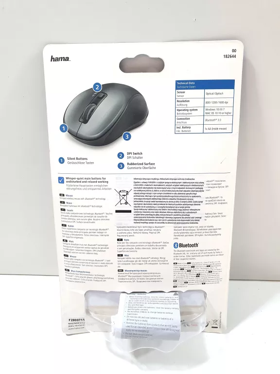 HAMA MYSZKA BEZPRZEWODOWA BLUETOOTH 3.0 / CANOSA