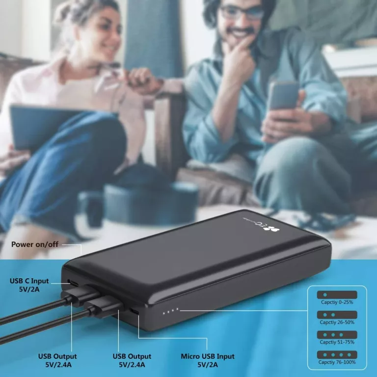 POWERBANK EC TECHNOLOGY 26800MAH USB C OKAZJA