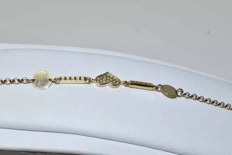 PIĘKNA ZŁOTA BRANSOLETKA [585] 3,18G 21CM