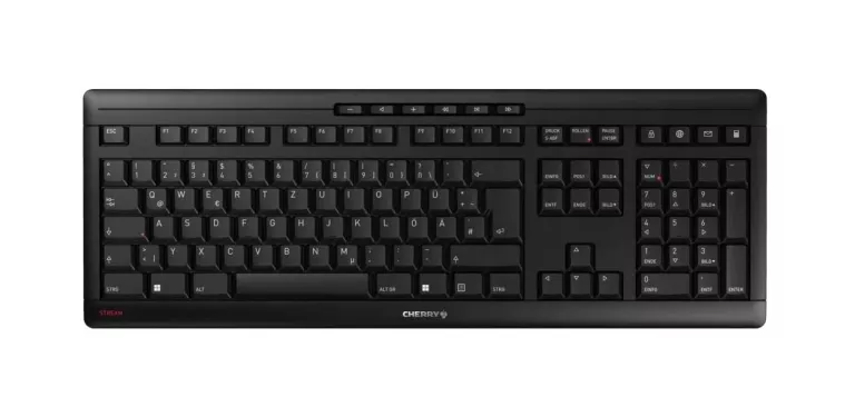 CHERRY KLAWIATURA STREAM WIRELESS [DE] BLACK