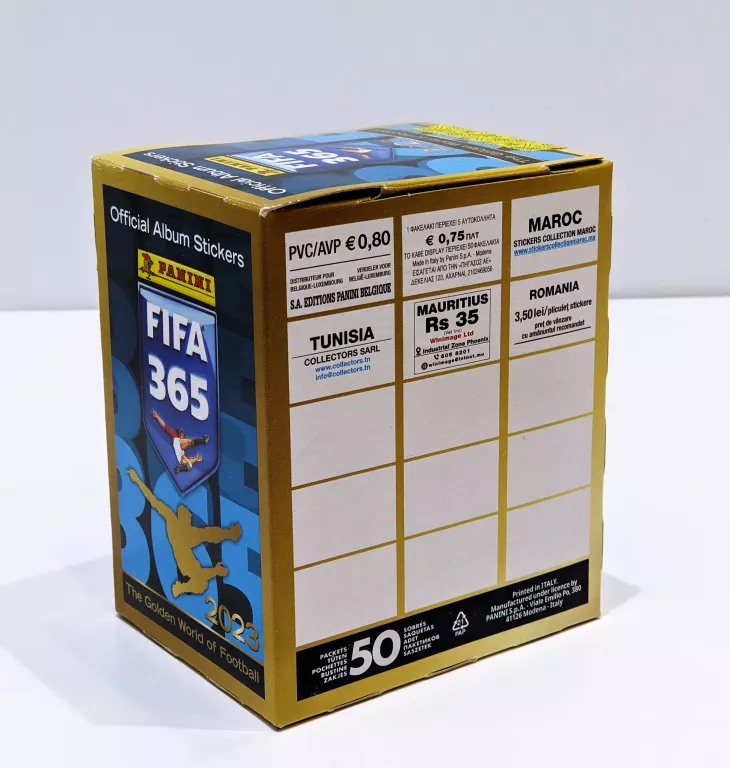 NAKLEJKI FIFA 2023 BOX 50SZT.
