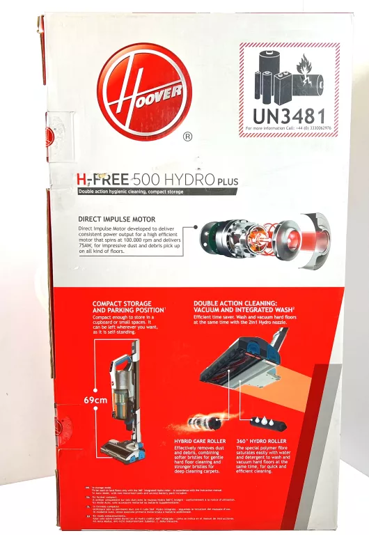 ODKURZACZ HOOVER H-FREE 500 HYDRO PLUS