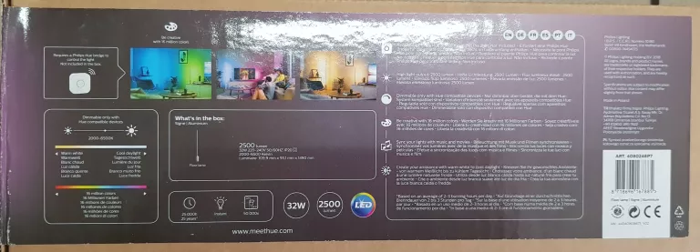LAMPA PODŁOGOWA PHILIPS HUE SIGNE SZARA
