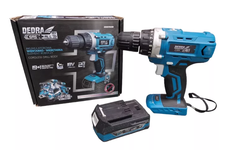 WIERTARKO WKRĘTARKA LI-ION 18V 4AH - DEDRA SAS+