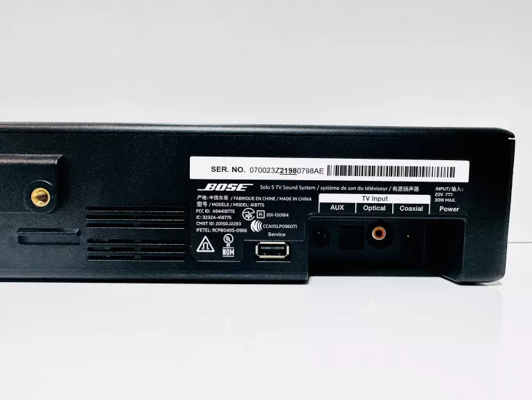 SOUNDBAR BOSE SOLO 5 418775 BLUETOOTH