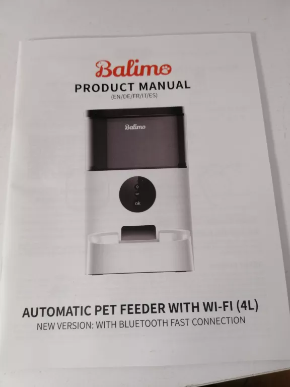 BALIMO AUTOMATYCZNY DOZOWNIK KARMY DLA PSÓW/KOTÓW 4 L