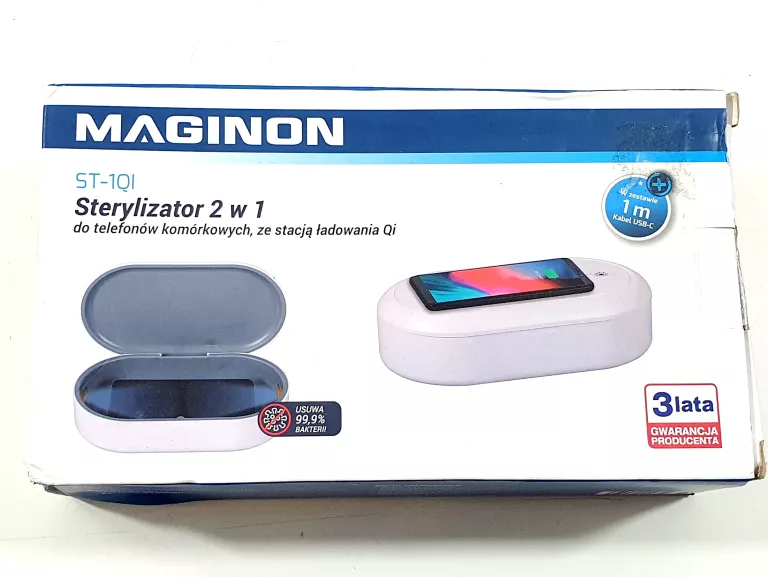 MAGINON STERYLIZATOR 2 W 1 UV ŁADOWARKA INDUKCYJNA