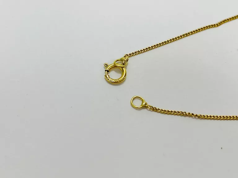ZŁOTY ŁAŃCUSZEK Z ZAWIESZKĄ 375 1,50 G 45 CM