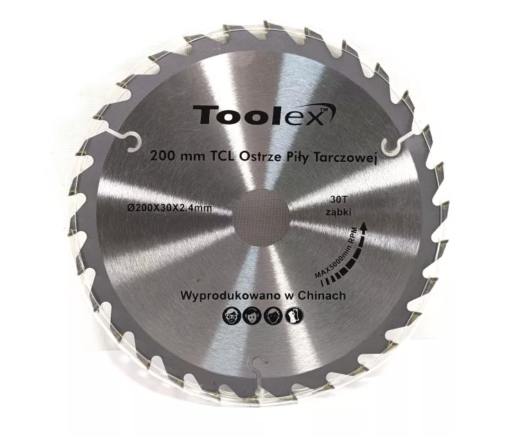 TARCZA DO PIŁY TOOLEX TCL 200MMX30X2,4MM 30T ZĄBKI