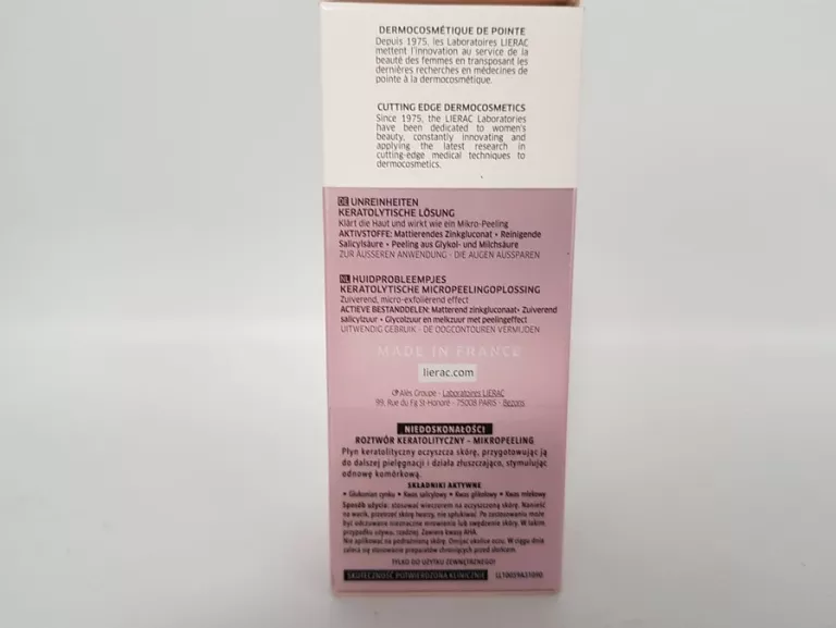 LIERAC SEBOLOGIE ROZTWÓR KERATOLITYCZNY 100 ML