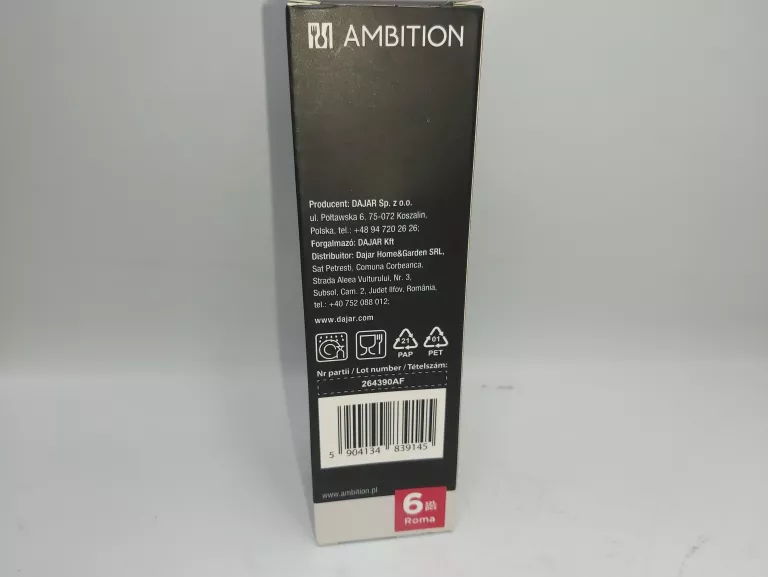 ŁYŻECZKA DO HERBATY POŁYSK AMBITION ROMA 6 SZT