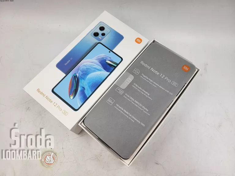 XIAOMI REDMI NOTE 12 PRO 5G 6/128 KOMPLET