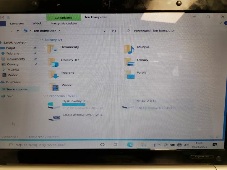 LAPTOP PACKARD BELL TJ65 T4300/4GB/320GB *OPIS