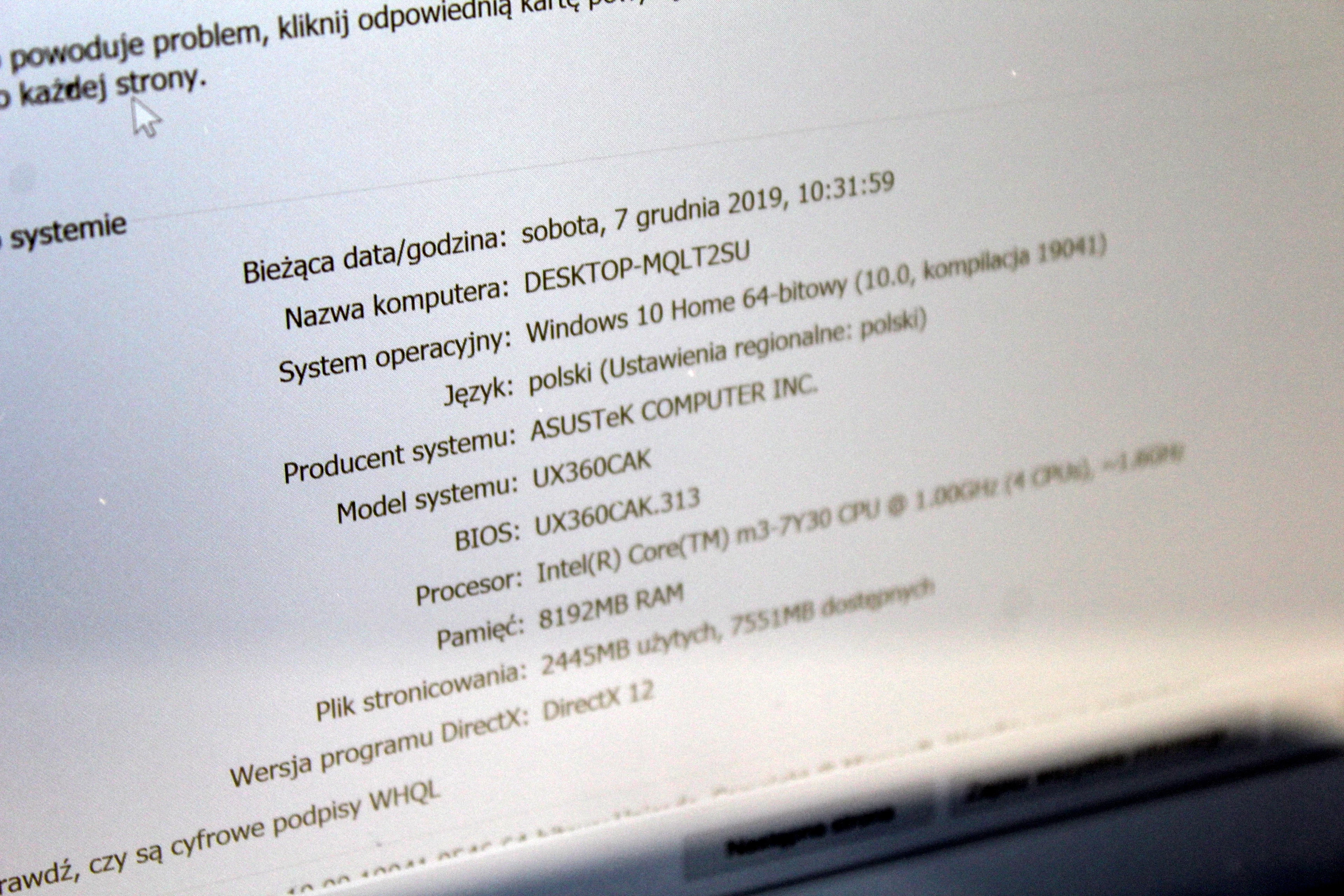 laptop-asus-ux360c-uszkodzone-zawiasy-stan-uzywany