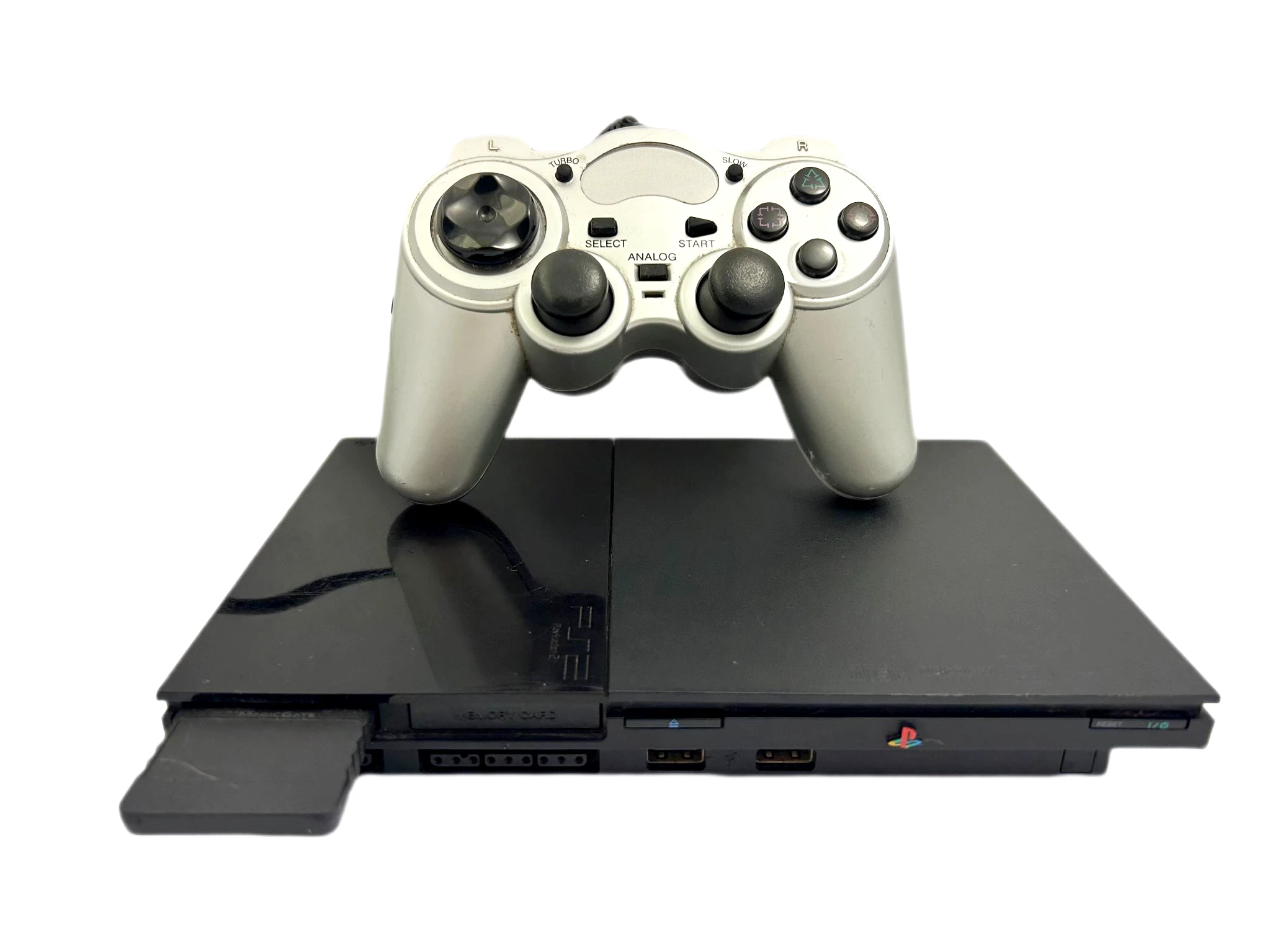 konsola-ps2-slim-karta-pamieci-32gb-pad-korfantego-4-rybnik