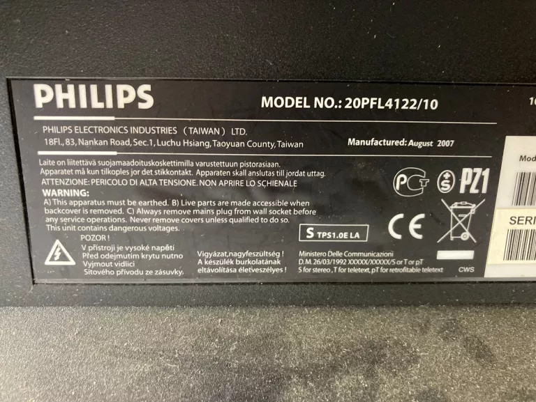 TELEWIZOR 20" MONITOR PHILIPS 20PFL4122/10 TV