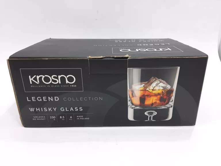 SZKLANKI DO WHISKY KROSNO 250ML X 6 SZT.