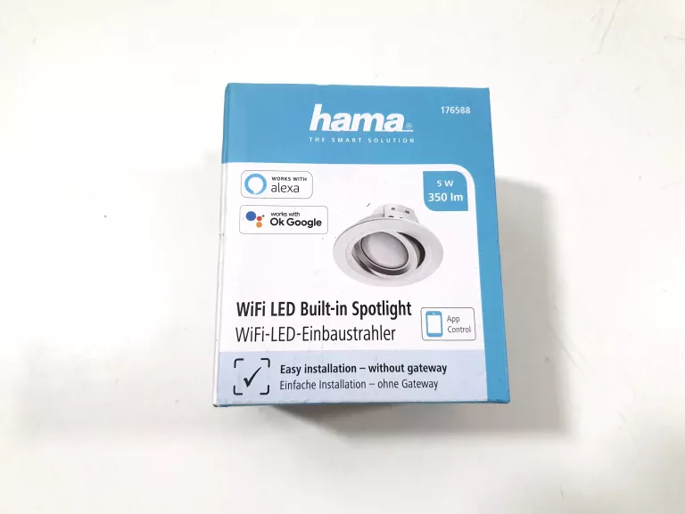 HAMA REFLEKTOR LAMPA WIFI SMART OPRAWA WPUSZCZANA