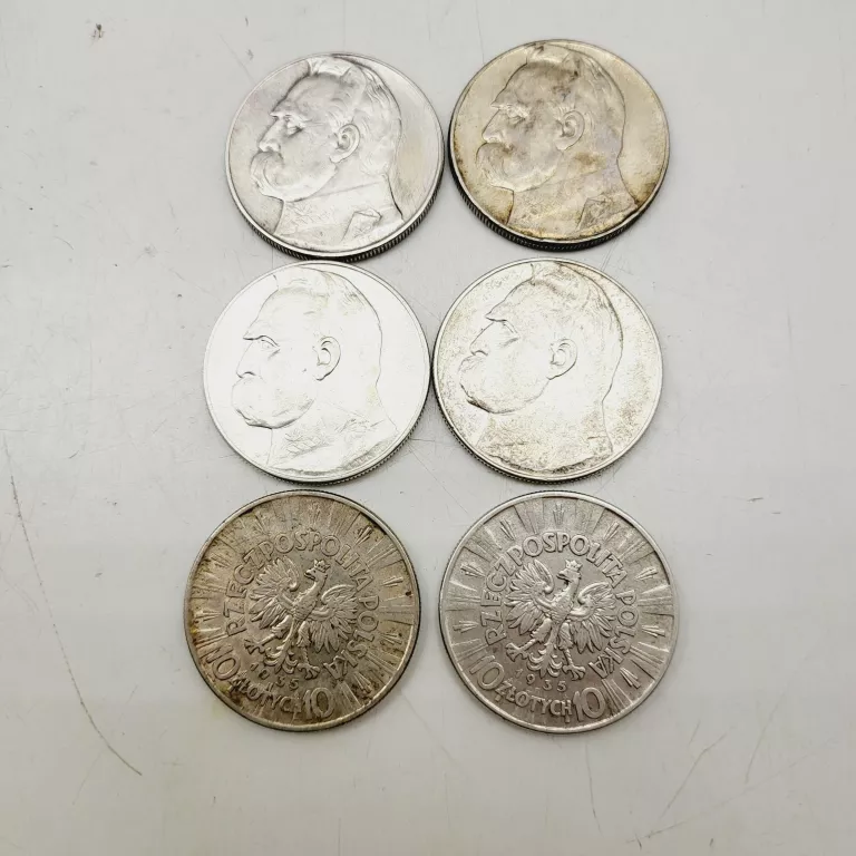 MONETA 10 ZŁ PIŁSUDSKI 1935 SREBRO AG