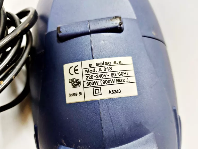 ODKURZACZ RĘCZNY SOLAC DELUXE 900W MODEL A 018